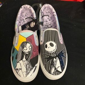 Nightmare Before Christmas 8 womens slip on sneakers NWT Disney Burton